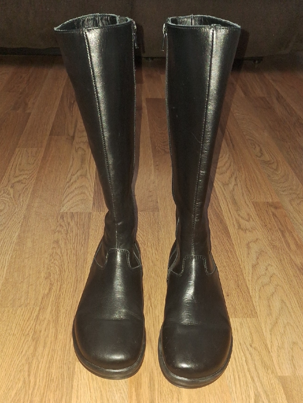 Footprints By Birkenstock Black Knee-High Leather Boots Sz EU37